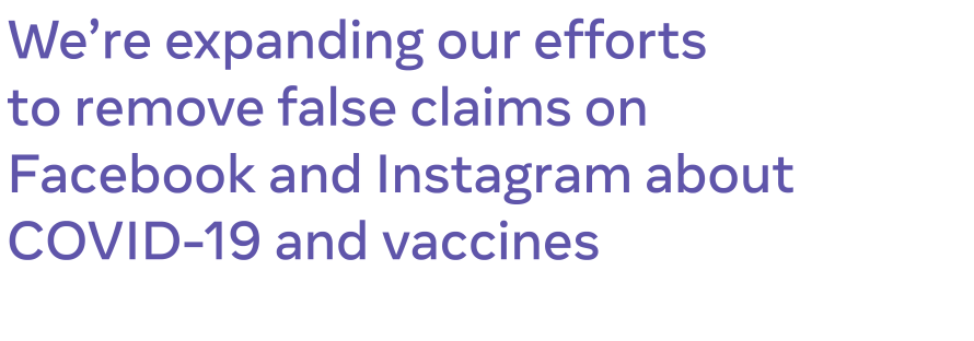 Combating COVID-19 and vaccine misinformation graphic